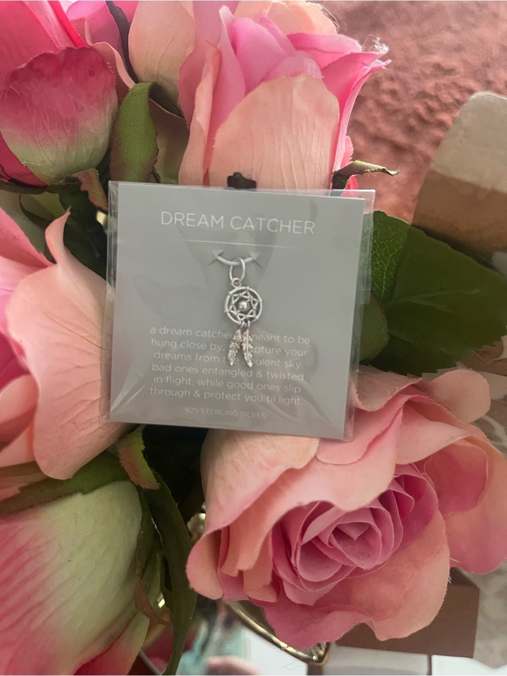 Origami Owl P Dream Catcher Sterling Silver Charm